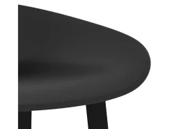 Taburetes de cocina 4 unidades negro