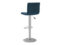 Taburetes de cocina 2 unidades terciopelo azul