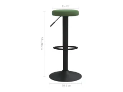 Taburetes de cocina 2 unidades terciopelo verde oscuro