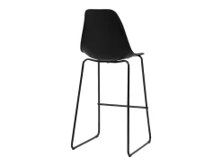 Taburetes de cocina 4 unidades plástico negro
