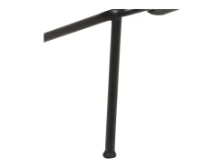 Taburetes de cocina 4 unidades cuero auténtico negro