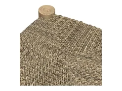 Taburetes para isla de cocina de junco de mar y teca 65 cm - Jovan