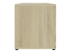Teodoro Giuseppe Mueble de TV madera contrachapada color roble 120x34x37 cm