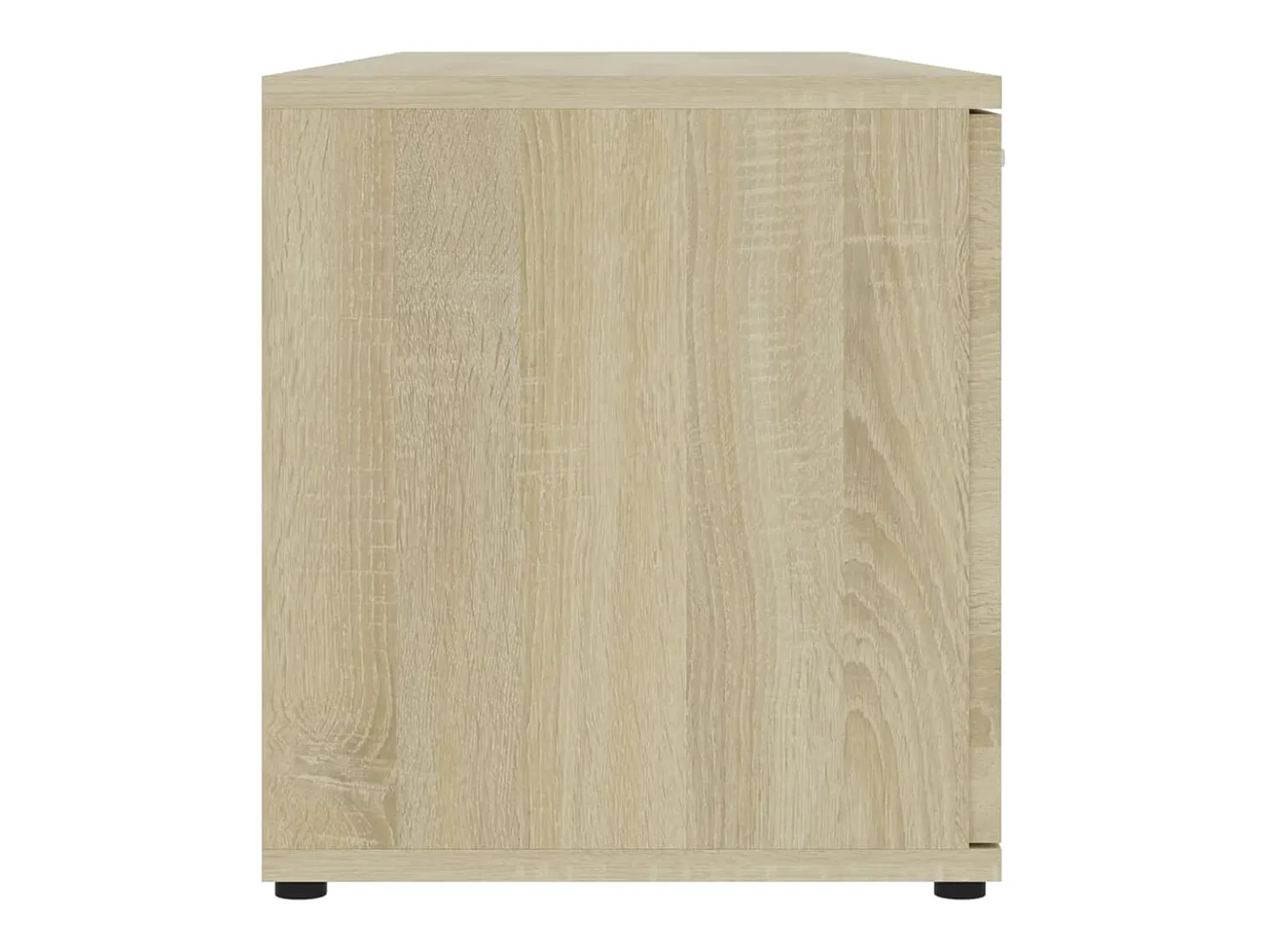 Teodoro Giuseppe Mueble de TV madera contrachapada color roble 120x34x37 cm