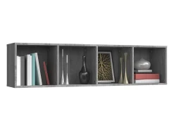 Thorben Estantería/mueble de TV madera gris Sonoma 143x30x36 cm