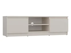 TIVOLI - Mueble de TV de estilo moderno - 120x40x36cm - 2 nichos + 2 puertas - Almacenamiento de equipos de TV/audio