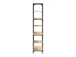 Torgir Estantería madera de ingeniería acero roble Sonoma 91x36x176 cm