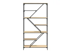 Torgir Estantería madera de ingeniería acero roble Sonoma 91x36x176 cm