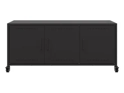 Tours Mueble para TV acero negro 100,5x39x43,5 cm