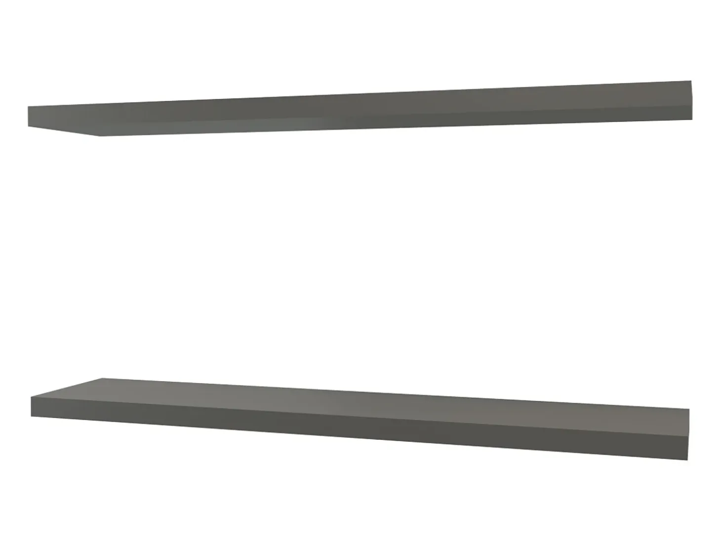 TUHOME Repisa Flotante Greer en Melamina x2, Gris.