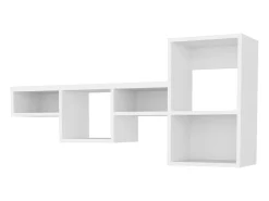 TUHOME Unidad de Estantería de Pared Globe con 5 Estantes