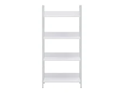 Uggeløse Estantería 4 niveles madera ingeniería blanco 60x27,6x124,5 cm