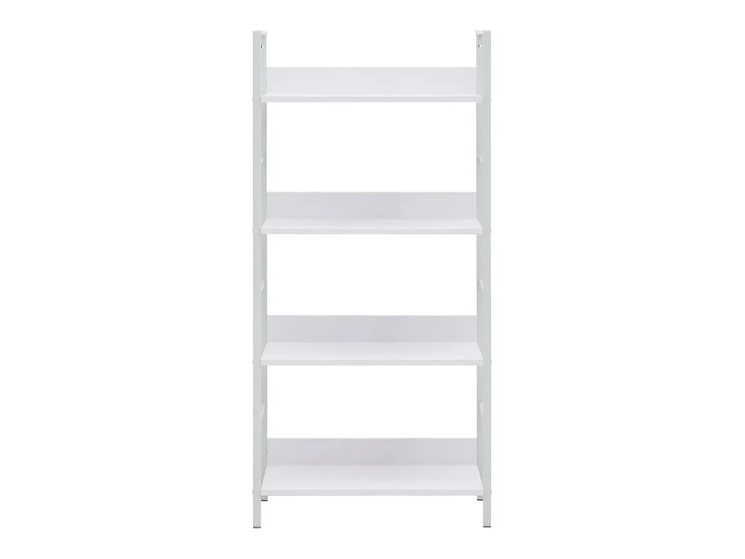 Uggeløse Estantería 4 niveles madera ingeniería blanco 60x27,6x124,5 cm