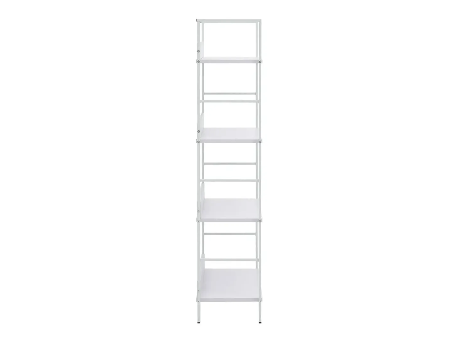 Uggeløse Estantería 4 niveles madera ingeniería blanco 60x27,6x124,5 cm