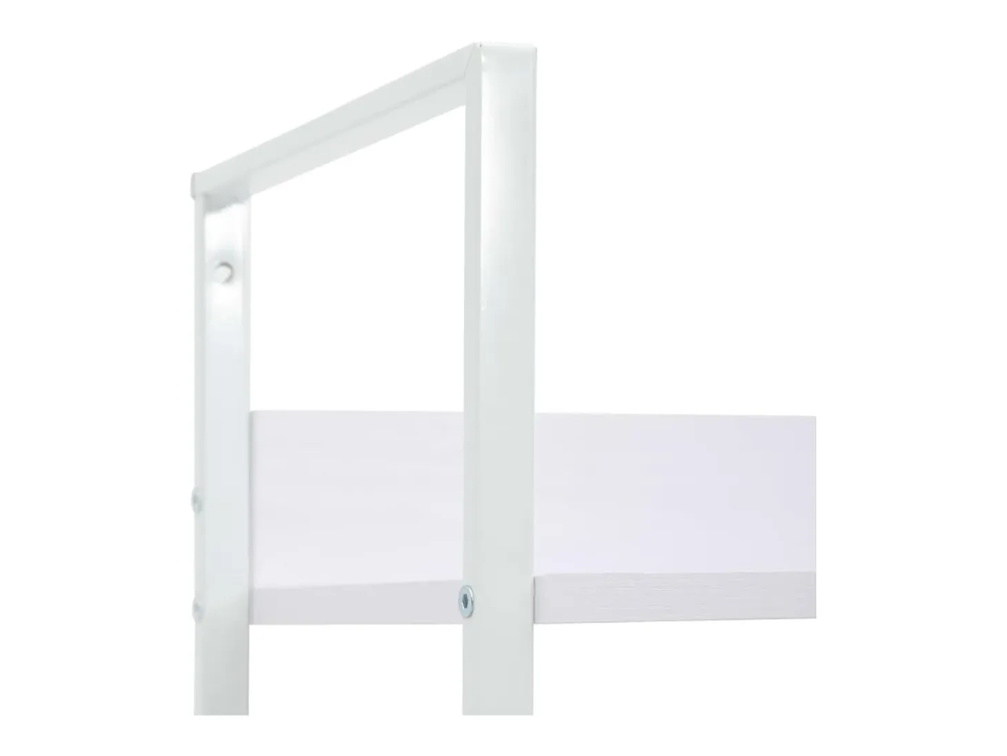 Uggeløse Estantería 4 niveles madera ingeniería blanco 60x27,6x124,5 cm