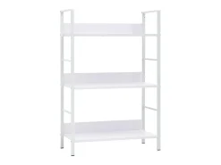 Uggeløse Estantería de 3 niveles madera ingeniería blanco 60x27,6x90,5cm