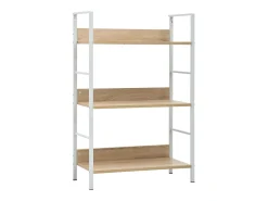 Uggeløse Estantería de 3 niveles madera ingeniería roble 60x27,6x90,5 cm