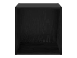 Unidad de pared de roble negro 37 x 37 x 37 cm Madera de ingeniería