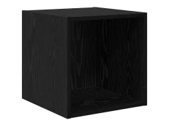 Unidad de pared de roble negro 37 x 37 x 37 cm Madera de ingeniería