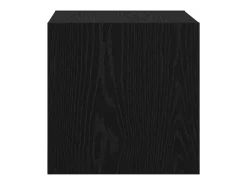 Unidad de pared de roble negro 37 x 37 x 37 cm Madera de ingeniería