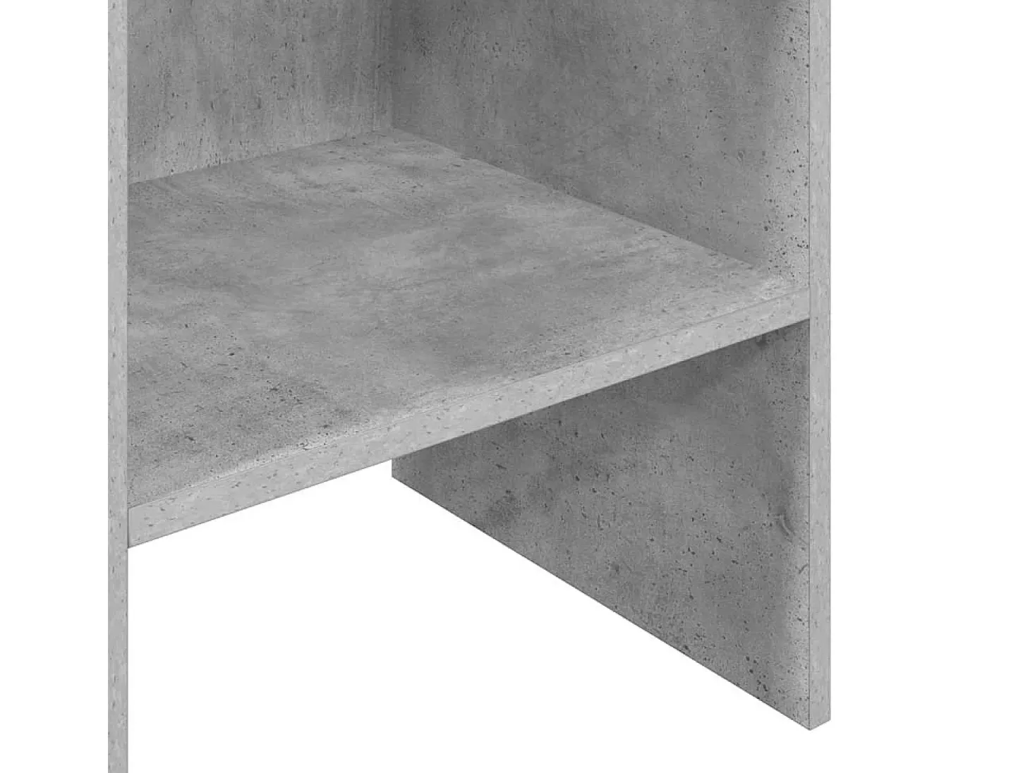 Vamdrup Estantería de madera contrachapada gris hormigón 40x35x180 cm