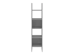 Vamdrup Estantería de madera contrachapada gris hormigón 40x35x180 cm
