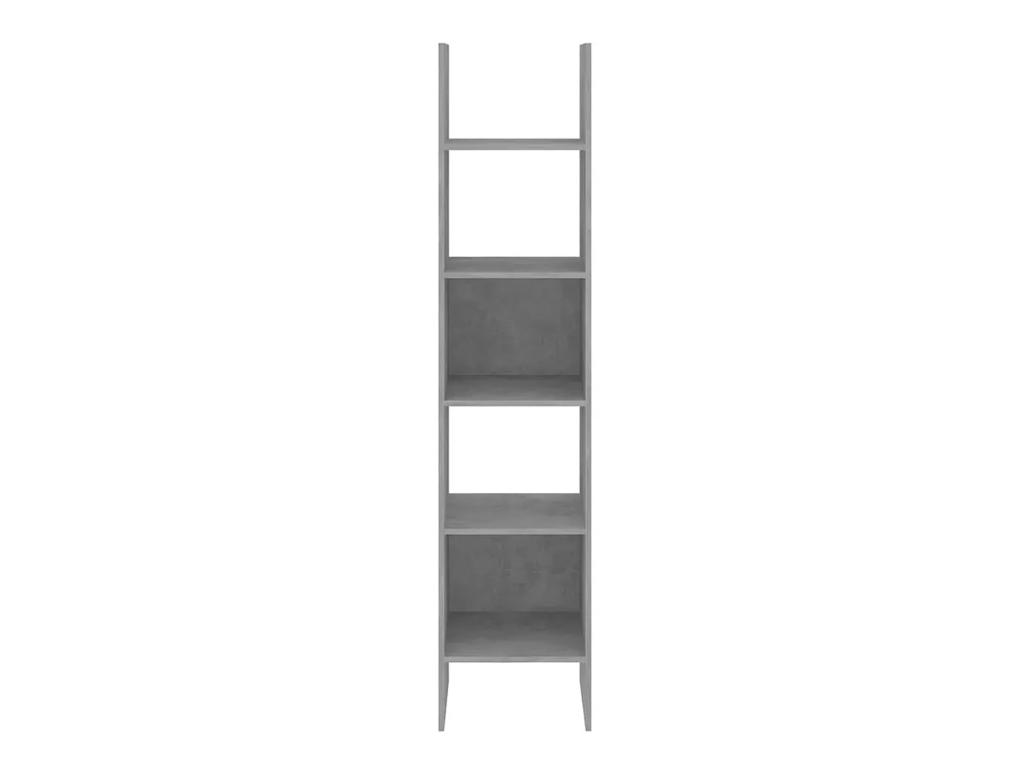 Vamdrup Estantería de madera contrachapada gris hormigón 40x35x180 cm