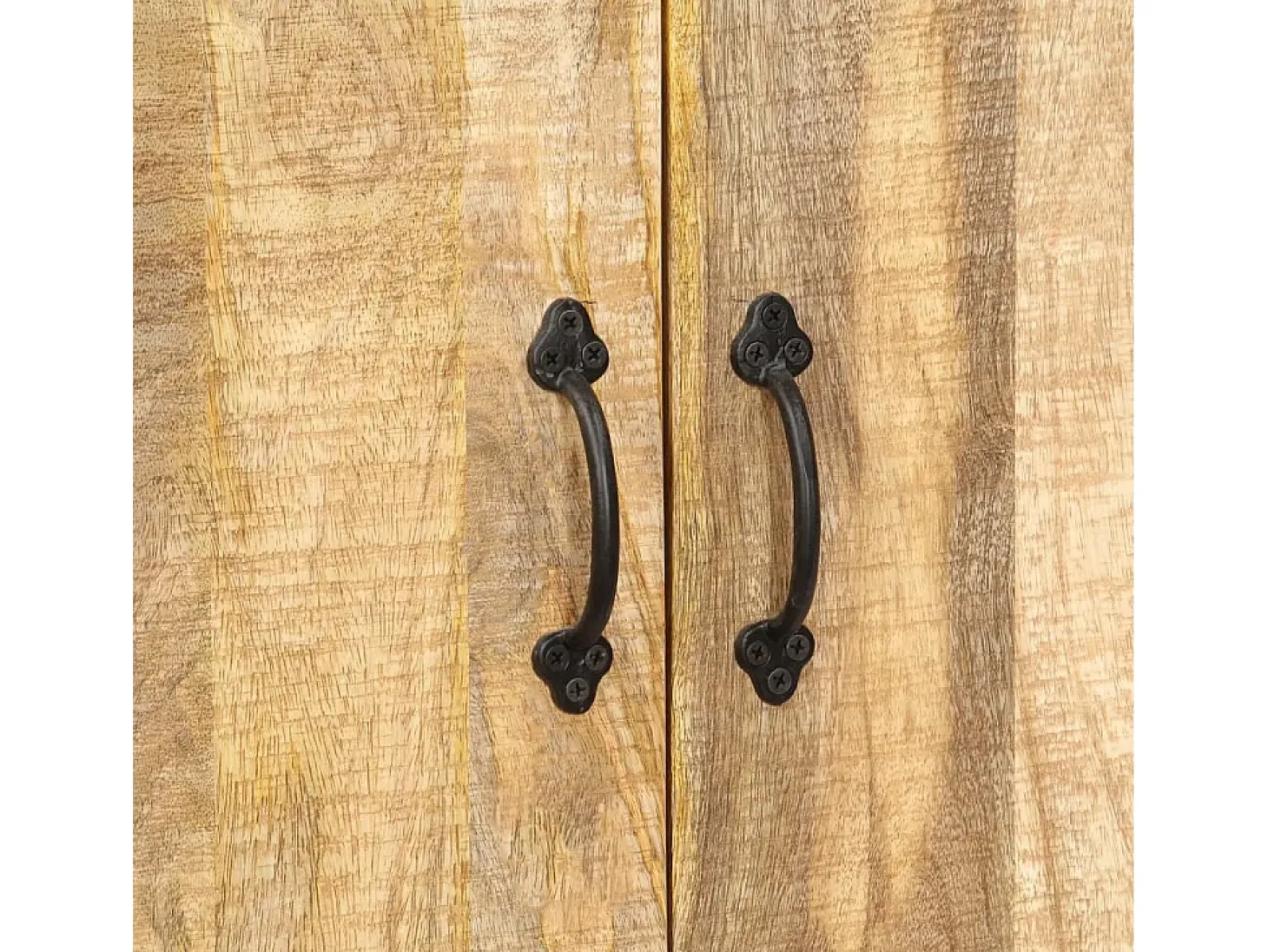Vendrik Estantería madera maciza de mango 60x35x180 cm