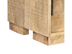 Vendrik Estantería madera maciza de mango 60x35x180 cm