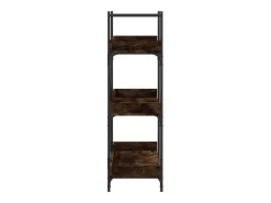 Vero Beach Librería 3 estantes madera ingeniería roble humo 100x33x108,5cm
