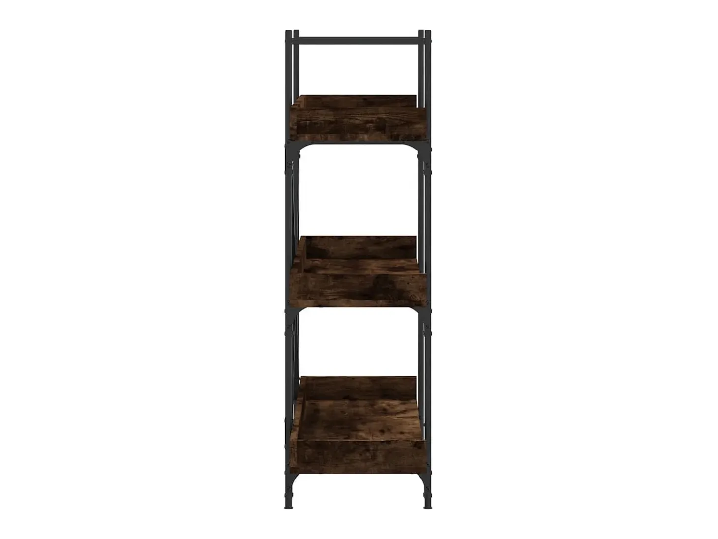 Vero Beach Librería 3 estantes madera ingeniería roble humo 100x33x108,5cm