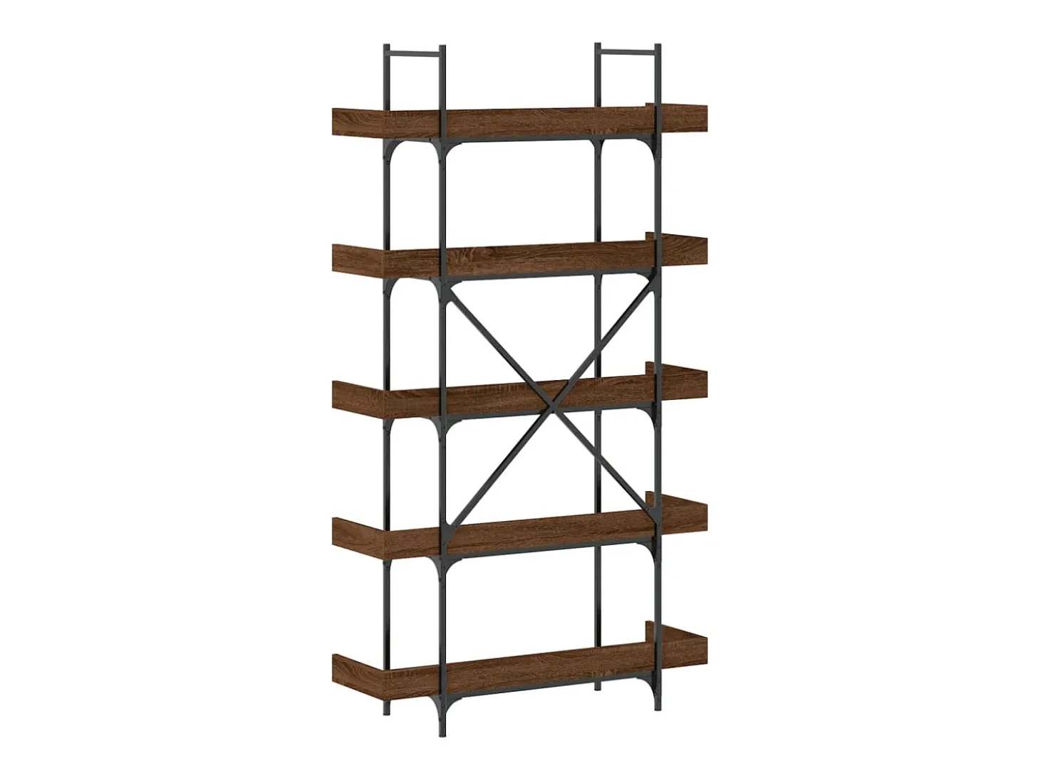 Vero Beach Librería 5 estantes madera ingeniería marrón 100x33x180,5 cm