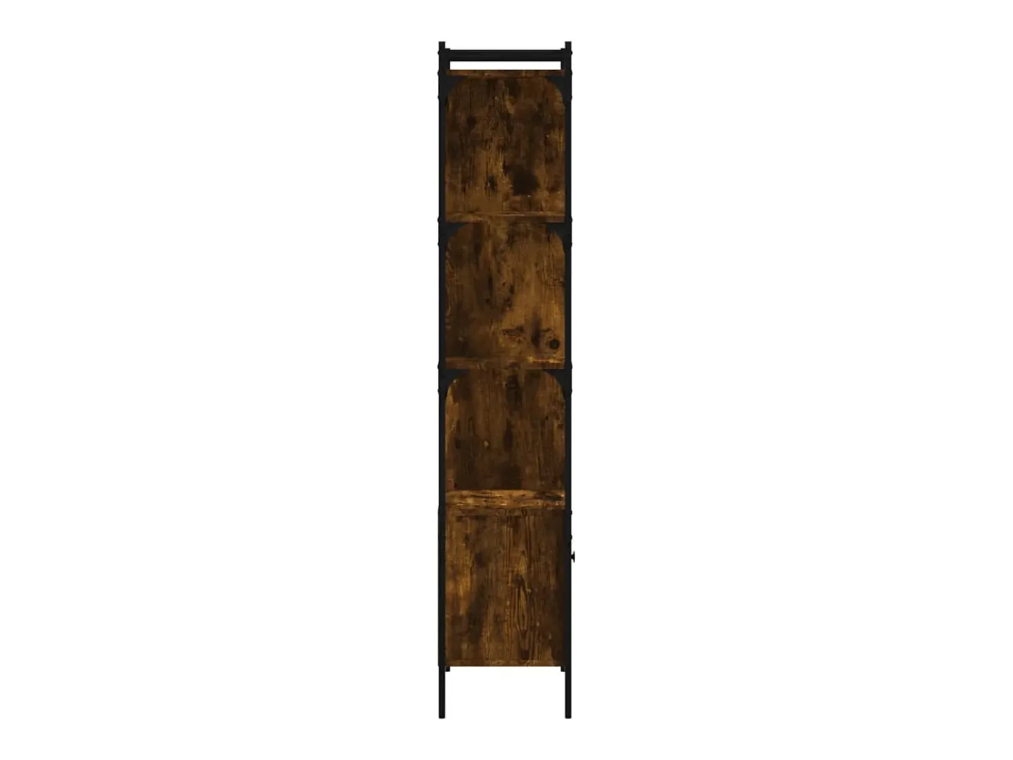 Vilan Estantería con puerta madera roble ahumado 44,5x30x154,5 cm