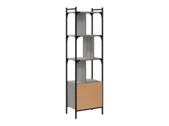 Vilan Estantería con puerta madera gris Sonoma 44,5x30x154,5 cm