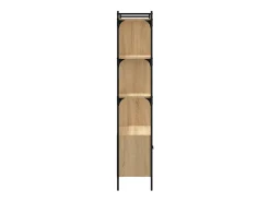 Vilan Librería con puertas roble Sonoma 76,5x30x154,5 cm madera de ingeniería