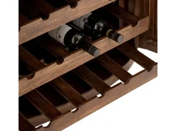 Vinoteca Zola de mango marrón oscuro L 90 cm