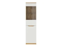 Vitrina 1 puerta June Blanco y Madera