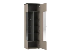 Vitrina 1 puerta Opio Topo y Antracita