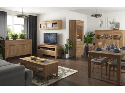Vitrina 1 puerta Raya Madera
