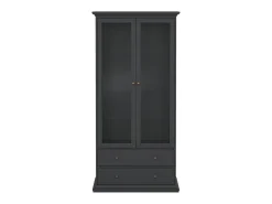 Vitrina 2 puertas acristaladas y 2 cajones L96,2 cm - SOFIA