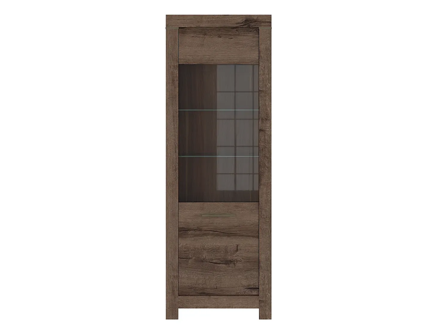 Vitrina 2 puertas Adam Madera oscura
