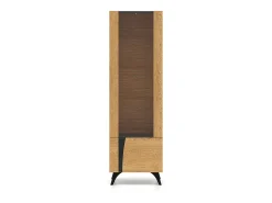 Vitrina 2 puertas apertura hacia la derecha Soah Madera y Negro
