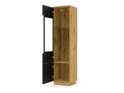 Vitrina 2 puertas Aurus Madera y Negro