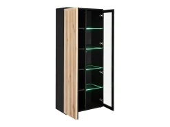 Vitrina alta diseño colección DEAN - 2 puertas con iluminación LED integrada