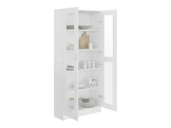 Vitrina Blanca 82,5x30,5x185,5 cm Madera de ingeniería