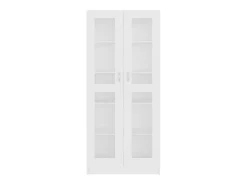 Vitrina Blanca 82,5x30,5x185,5 cm Madera de ingeniería