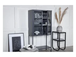 Vitrina de acero de 2 puertas Misha