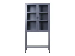 Vitrina de acero de 2 puertas Misha
