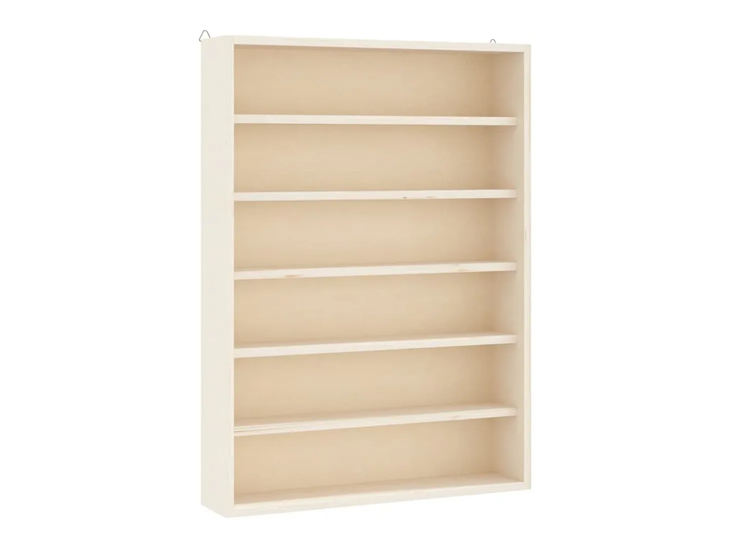 Vitrina de colección de madera con 6 estantes 40x8,5x55 cm