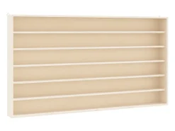 Vitrina de colección de madera con 6 estantes 100x8,5x55 cm